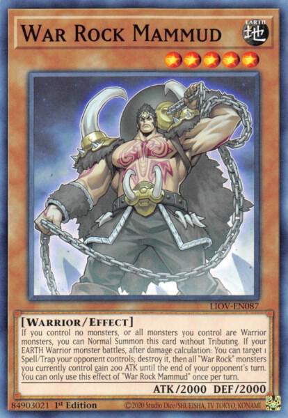 War Rock Mammud - Lightning Overdrive YuGiOh trading card
