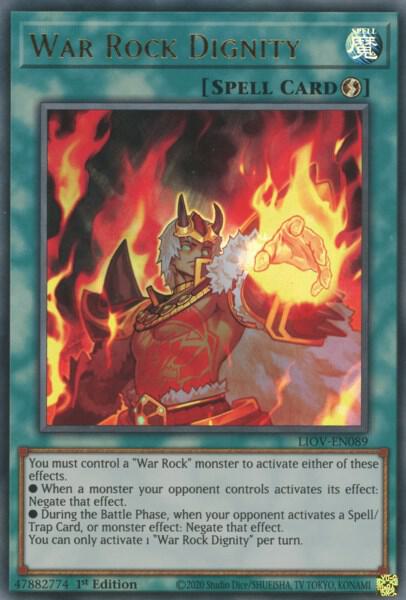 War Rock Dignity - Lightning Overdrive YuGiOh trading card
