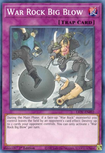 War Rock Big Blow - Lightning Overdrive YuGiOh trading card