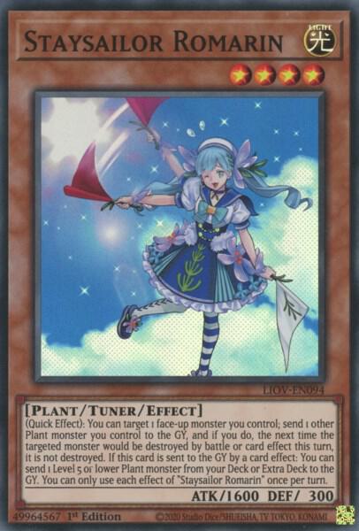 Staysailor Romarin - Lightning Overdrive YuGiOh trading card