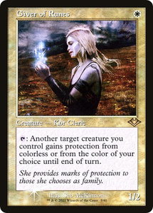 Giver of Runes (Retro Frame) - Modern Horizons (MH1) #3 - Rare Magic: The Gathering Trading Card