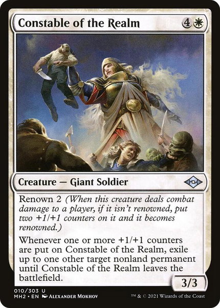Constable of the Realm trading card from Modern Horizons 2 Constable of the Realm - Modern Horizons 2 Magic: The Gathering trading card