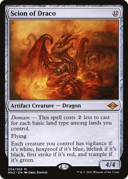 Scion of Draco - Modern Horizons 2 Magic: The Gathering trading card