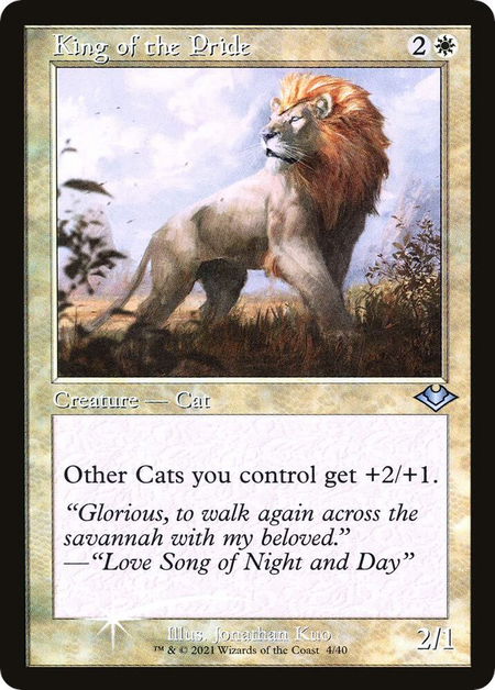 King of the Pride (Retro Frame) - Modern Horizons Magic: The Gathering trading card