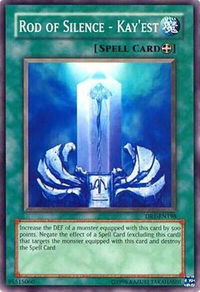 Rod of Silence - Kay'est - Dark Revelation Volume 1 (DR1) #DR1-EN198 - Common / Short Print YuGiOh Trading Card