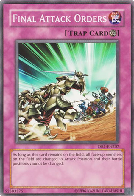 Final Attack Orders - Dark Revelation Volume 1 YuGiOh trading card