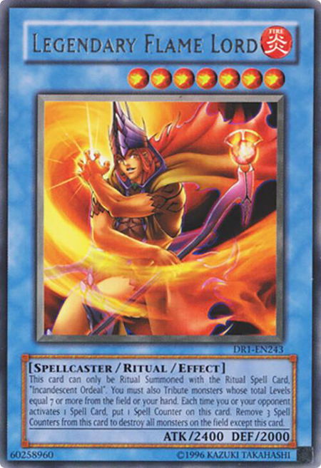 Legendary Flame Lord - Dark Revelation Volume 1 YuGiOh trading card