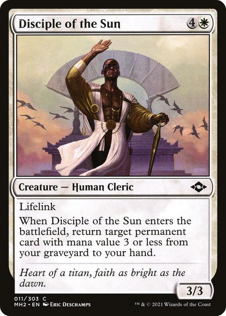 Disciple of the Sun - Modern Horizons 2 Magic: The Gathering trading card