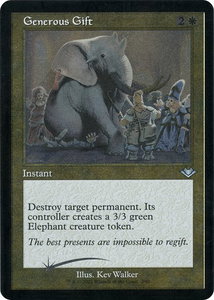 Generous Gift (Retro Frame) (Foil Etched) - Modern Horizons (MH1) #2 - Uncommon Magic: The Gathering Trading Card
