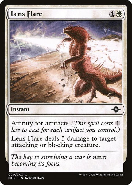 Lens Flare trading card from Modern Horizons 2 Lens Flare - Modern Horizons 2 Magic: The Gathering trading card