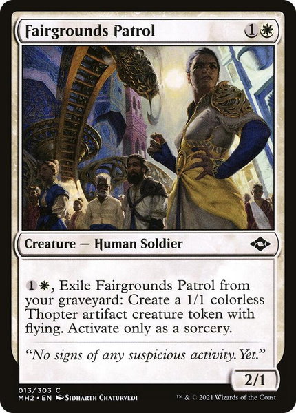 Fairgrounds Patrol trading card from Modern Horizons 2 Fairgrounds Patrol - Modern Horizons 2 Magic: The Gathering trading card