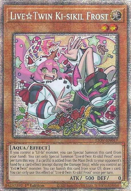 Live Twin Ki-sikil Frost (Starlight Rare) - Lightning Overdrive YuGiOh trading card