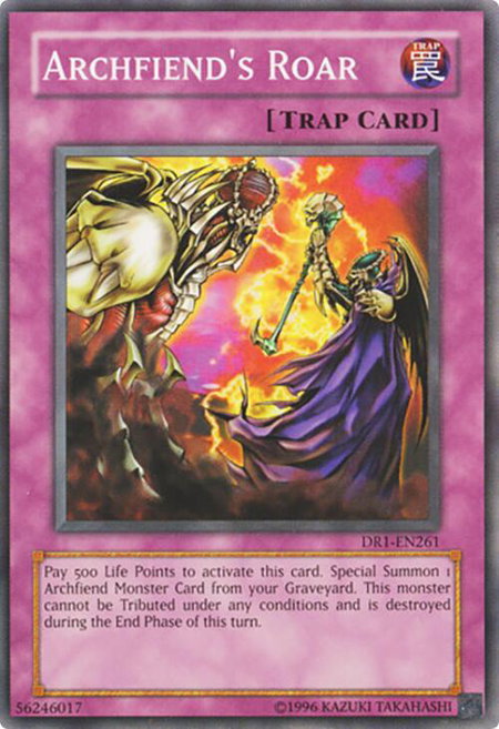 Archfiend's Roar - Dark Revelation Volume 1 YuGiOh trading card