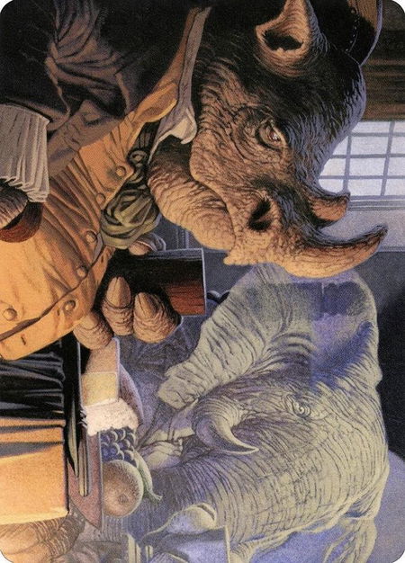 Late to Dinner Art Card - Art Series: Modern Horizons 2 Magic: The Gathering trading card