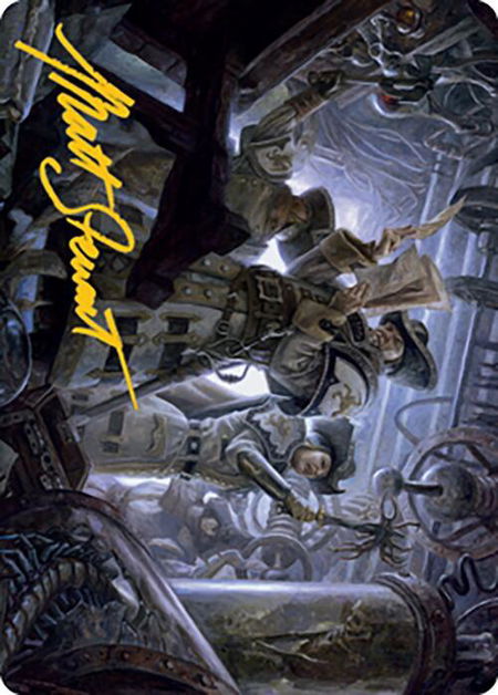 Search the Premises Art Card (Gold-Stamped Signature) - Art Series: Modern Horizons 2 Magic: The Gathering trading card