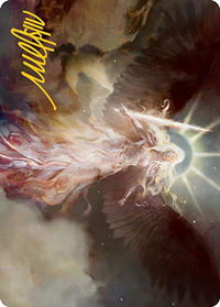 Serra's Emissary Art Card (Gold-Stamped Signature) - Art Series: Modern Horizons 2 (ASMH2) #8 - Special Magic: The Gathering Trading Card