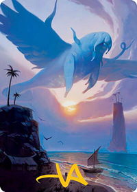 Aeromoeba Art Card (Gold-Stamped Signature) - Art Series: Modern Horizons 2 (ASMH2) #11 - Special Magic: The Gathering Trading Card