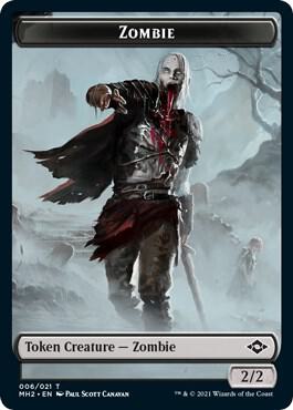 Zombie Token - Modern Horizons 2 Magic: The Gathering trading card