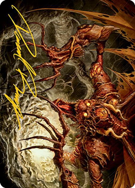 Archfiend of Sorrows Art Card (Gold-Stamped Signature) - Art Series: Modern Horizons 2 Magic: The Gathering trading card
