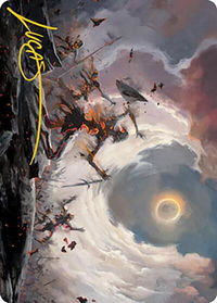 Damn Art Card (Gold-Stamped Signature) - Art Series: Modern Horizons 2 (ASMH2) #28 - Special Magic: The Gathering Trading Card