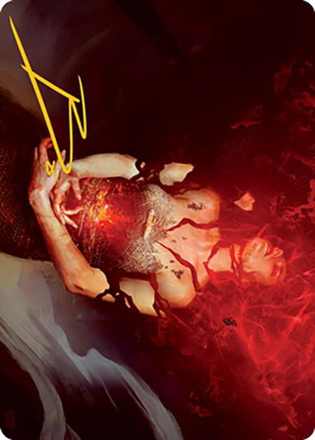 Flay Essence Art Card (Gold-Stamped Signature) - Art Series: Modern Horizons 2 Magic: The Gathering trading card
