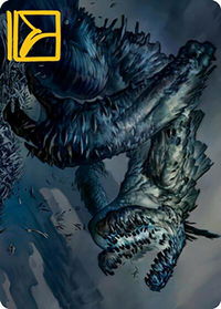 Necrogoyf Art Card (Gold-Stamped Signature) - Art Series: Modern Horizons 2 (ASMH2) #31 - Special Magic: The Gathering Trading Card
