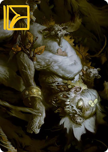 Nested Shambler Art Card (Gold-Stamped Signature) - Art Series: Modern Horizons 2 Magic: The Gathering trading card