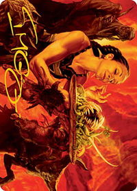 Chef's Kiss Art Card (Gold-Stamped Signature) - Art Series: Modern Horizons 2 (ASMH2) #34 - Special Magic: The Gathering Trading Card