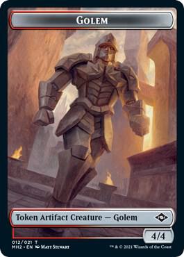 Golem Token - Modern Horizons 2 Magic: The Gathering trading card