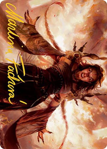 Dragon's Rage Channeler Art Card (Gold-Stamped Signature) - Art Series: Modern Horizons 2 Magic: The Gathering trading card