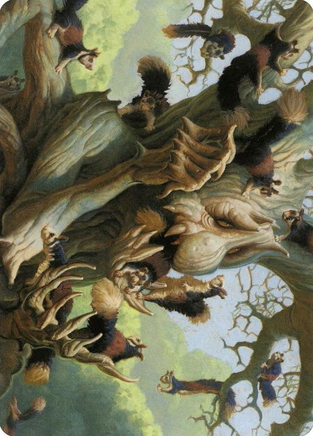Scurry Oak Art Card - Art Series: Modern Horizons 2 Magic: The Gathering trading card