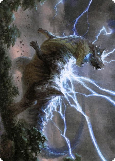 Thrasta, Tempest's Roar Art Card (41/81) - Art Series: Modern Horizons 2 Magic: The Gathering trading card