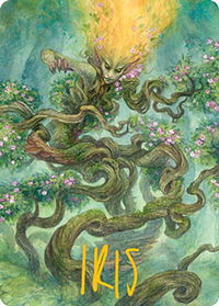 Titania, Protector of Argoth Art Card (Gold-Stamped Signature) - Art Series: Modern Horizons 2 (ASMH2) #43 - Special Magic: The Gathering Trading Card