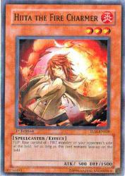 Hiita the Fire Charmer - The Lost Millennium YuGiOh trading card