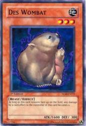 Des Wombat - The Lost Millennium YuGiOh trading card