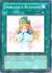 Doriado's Blessing trading card from The Lost Millennium Doriado's Blessing - The Lost Millennium YuGiOh trading card