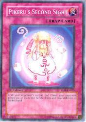 Pikeru's Second Sight trading card from The Lost Millennium Pikeru's Second Sight - The Lost Millennium YuGiOh trading card