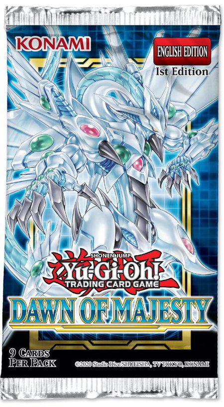 Dawn of Majesty Booster Pack trading card from Dawn of Majesty Dawn of Majesty Booster Pack - Dawn of Majesty YuGiOh trading card
