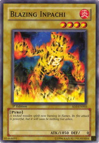 Blazing Inpachi - Structure Deck: Blaze of Destruction (SD3) #SD3-EN003 - Common / Short Print YuGiOh Trading Card