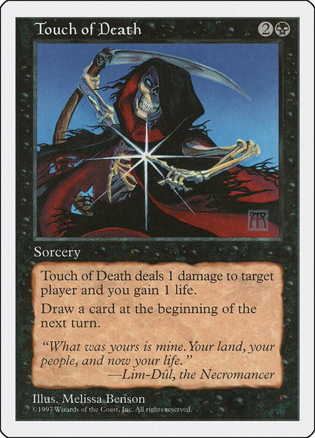 Touch of Death - Fifth Edition Magic: The Gathering trading card