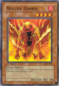 Molten Zombie - Structure Deck: Blaze of Destruction (SD3) #SD3-EN007 - Common / Short Print YuGiOh Trading Card