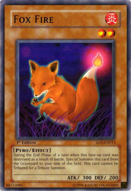 Fox Fire - Structure Deck: Blaze of Destruction YuGiOh trading card