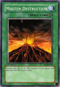 Molten Destruction - Structure Deck: Blaze of Destruction (SD3) #SD3-EN016 - Common / Short Print YuGiOh Trading Card