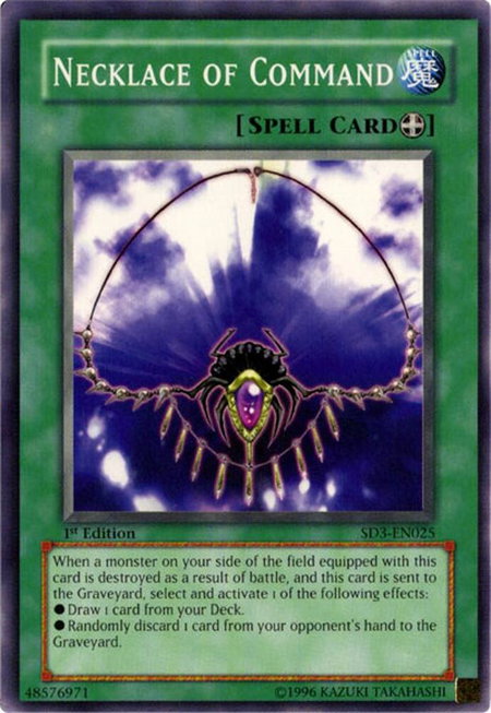 Necklace of Command - Structure Deck: Blaze of Destruction YuGiOh trading card