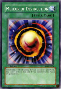 Meteor of Destruction - Structure Deck: Blaze of Destruction (SD3) #SD3-EN026 - Common / Short Print YuGiOh Trading Card