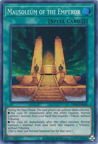 Mausoleum of the Emperor - OTS Tournament Pack 16 (OP16) #OP16-EN006 - Super Rare YuGiOh Trading Card
