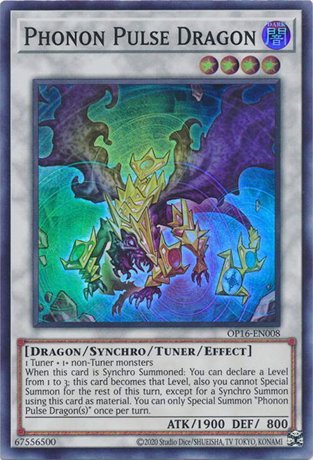 Phonon Pulse Dragon - OTS Tournament Pack 16 YuGiOh trading card