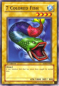 7 Colored Fish - Structure Deck: Fury from the Deep (SD4) #SD4-EN002 - Common / Short Print YuGiOh Trading Card