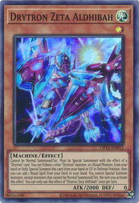 Drytron Zeta Aldhibah - OTS Tournament Pack 16 (OP16) #OP16-EN012 - Super Rare YuGiOh Trading Card