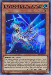 Drytron Delta Altais - OTS Tournament Pack 16 (OP16) #OP16-EN013 - Super Rare YuGiOh Trading Card